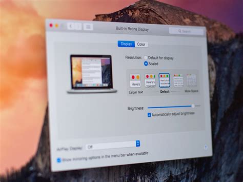 change display settings   mac imore