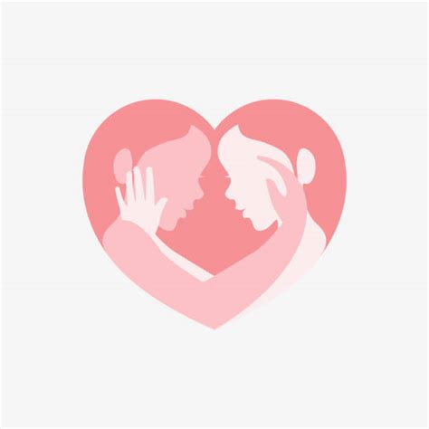 40 Silhouette Of The Lesbian Couple Hugging Illustrations Royalty