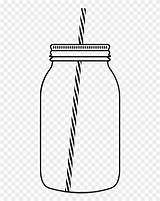 Jar Mason Dibujo Coloring Clipart Transparent sketch template