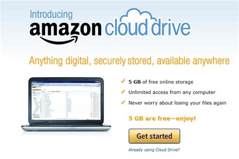 amazons cloud drive  offers unlimited  storage    year