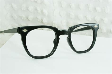 vintage 60s glasses 1960 s mens eyeglasses black by diaeyewear
