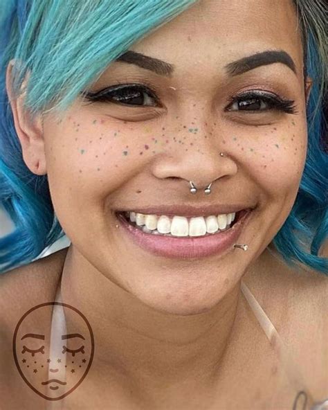 Facetattoosonly On Instagram “healed Confetti Freckles 🌈 Yes They