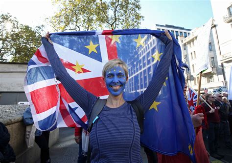 pictures thousands march  london  brexit protest evening times