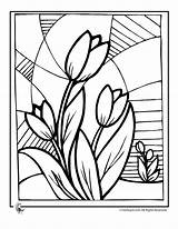 Flower Stem Cliparts Template Coloring Pages sketch template