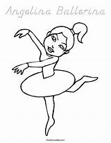 Coloring Ballerina Angelina Built California Usa sketch template