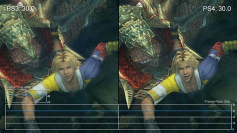 final fantasy x hd remaster ps3 vs ps4 gameplay frame rate test youtube