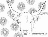 Cow Coloring sketch template