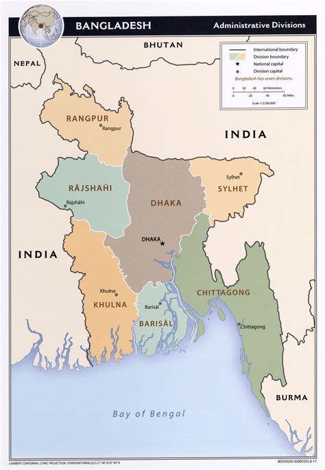 Maps Of Bangladesh Detailed Map Of Bangladesh In English