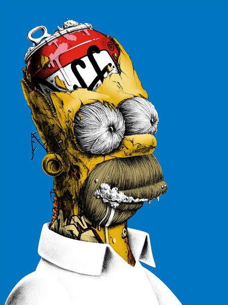 homer simpson tribute art from pez d oh — geektyrant