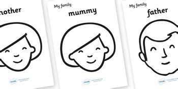 family colouring sheets  twinkl printable resources tpt