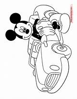 Mickey Mouse Colouring Sheets Coloring Pages Car Disney His Printable Book Friends Disneyclips Template Leaning Against Misc Funstuff sketch template