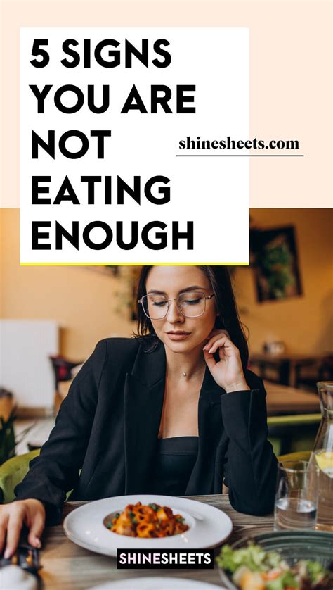 5 signs you re not eating enough