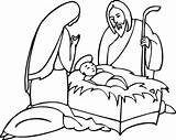 Colorat Craciun Desene Mary Line Nativity Clip Manger Nacimiento Religioasa Copiilor Biblicos sketch template