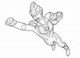 Ultraman Mewarnai Getdrawings Orb Coloriage Tiga Taro Mewarna Sketsa Tweet sketch template