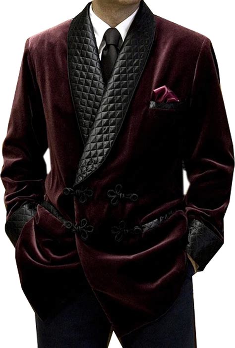 mens smoking jackets burgundy velvet blazer quilted smoking jacket dinner jackets velvet robe