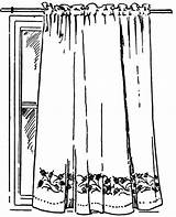 Curtain Clipart Coloring Window Clip Shower Cliparts Pages Etc Library Gif Usf Edu Small Medium Original Large Tiff Resolution Covering sketch template