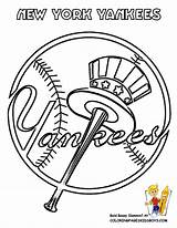 Baseball Yankees Pages York Yankee Coloring Kids Colouring Ba sketch template