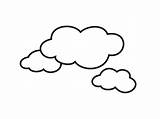 Cloud Coloring Pages Kids Printable sketch template