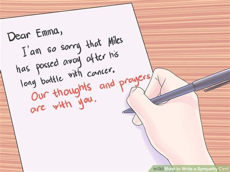 How To Write A Sympathy Card 10 Steps With Pictures
