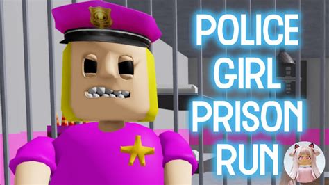 Police Girl Prison Run Obby Scary Obby Easy Mode Roblox Gameplay