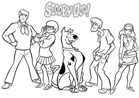 gambar paw patrol coloring pages kids  scooby doo  printable