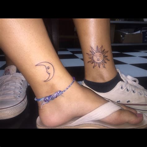 sun and the moon matching tattoos elegant arts tattoo