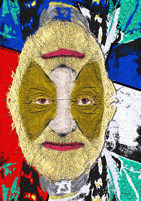 Willie Nelson Art Portrait By Rownak Digital Surreal