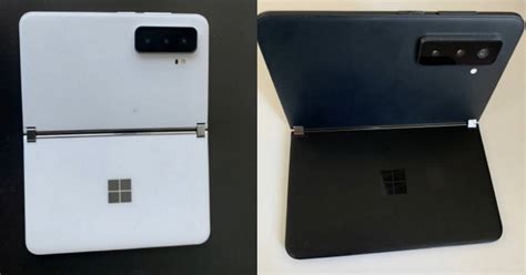 microsofts surface duo  android phone leaks   triple camera design