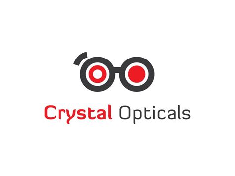 crystal opticals logo concept logo concept logos branding design logo