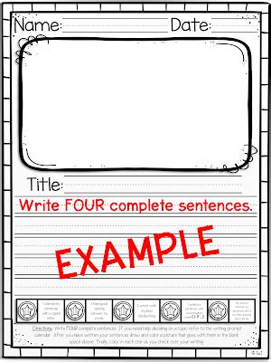 writing paper  checklist sentence writing writing sentences