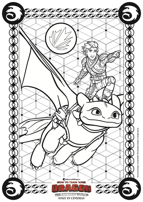 hidden world coloring page  httyd mama likes