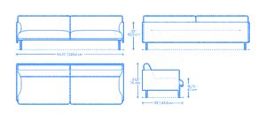 outline sofa dimensions drawings dimensionsguide outline object drawing arm cushion