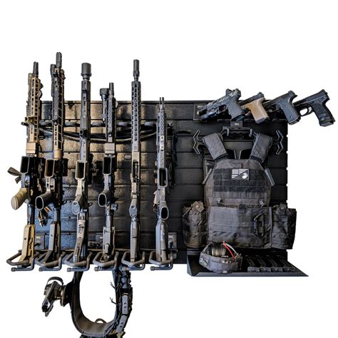 Gun Wall Bundle 6 Rifles And 6 Pistols – Black Hd90 Hold Up Displays