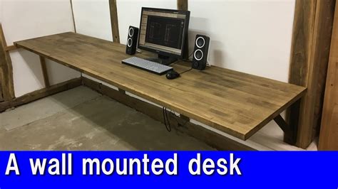 [diy] A Wall Mounted Desk Youtube