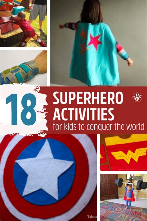 fun easy superhero activity  kids claraeon