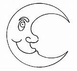 Lune Lua Lluna Menguante Dibuix Disegni Cat Coloring Acolore Meteorologia Coloritou Dibuixos sketch template