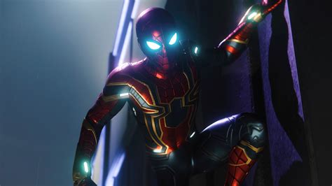 spiderman ps iron spider suit hd games  wallpapers images