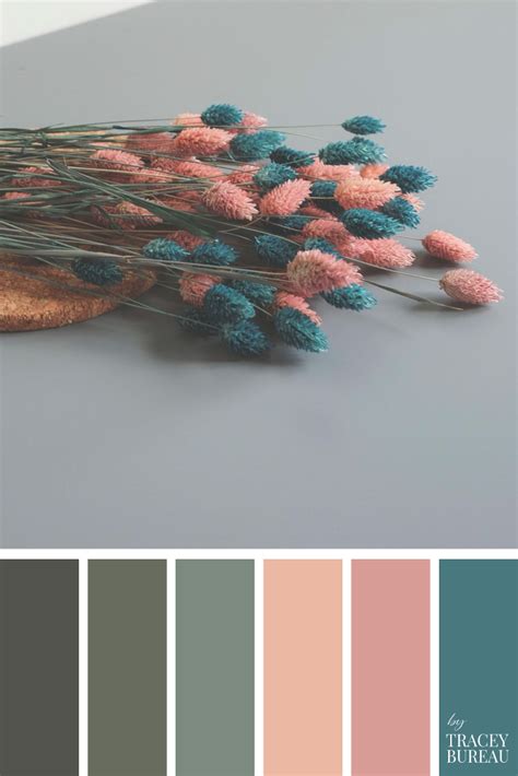 teal peach flowers color palette color palette color scheme