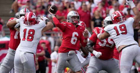 Ohio State Buckeyes Looks Strong Vs Youngstown State Penguins Sports