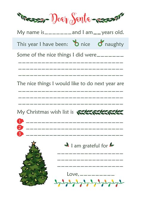 cute printable santa  list letter thrifty mommas tips