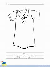 Undershirt Uniform sketch template