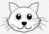Cat Face Coloring Clip Cartoon Drawing Clipart Draw Clipartmag Transparent sketch template