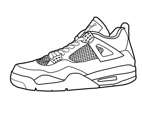 basketball shoes coloring page coloring book