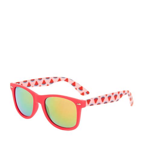 pink watermelon round sunglasses claire s us