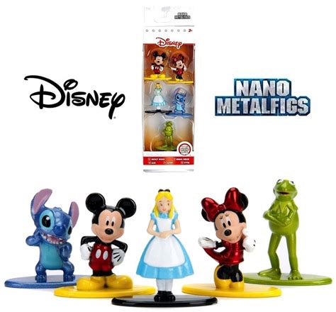 disney diecast nano metal figures with mickey and minnie mouse by jada 1 5