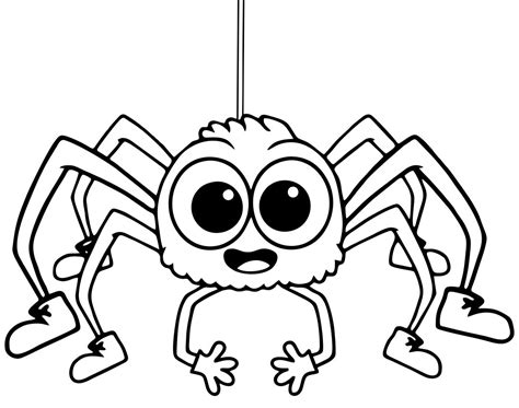 halloween spider coloring pages printable