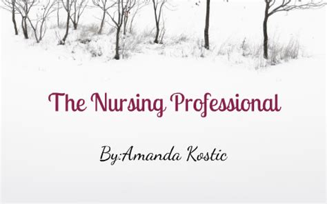 nursing professional  amanda kostic