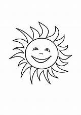 Sun Coloring Pages Kids Printable Ocean Preschoolers Colouring Color Sunset Print Getcolorings Bestcoloringpagesforkids sketch template