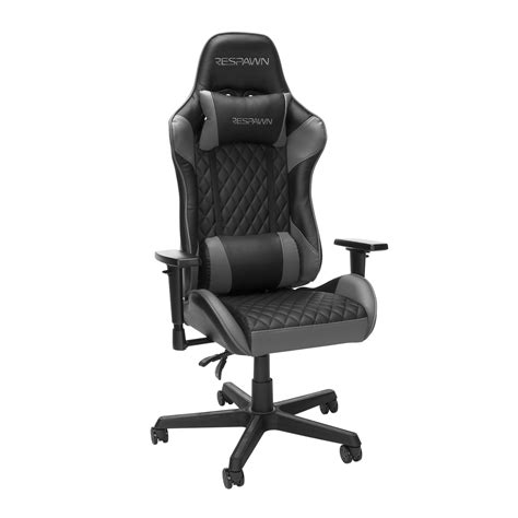 respawn ergonomic lumbar support swivel gaming chair gray walmartcom