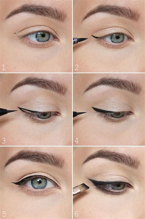 ideas  eyeliner tutorial  pinterest winged eyeliner